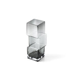 Vaza gri de sticla Rummikub 10x27 cm