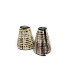 Set solnita si pipernita din scoici naturale 10x6 cm
