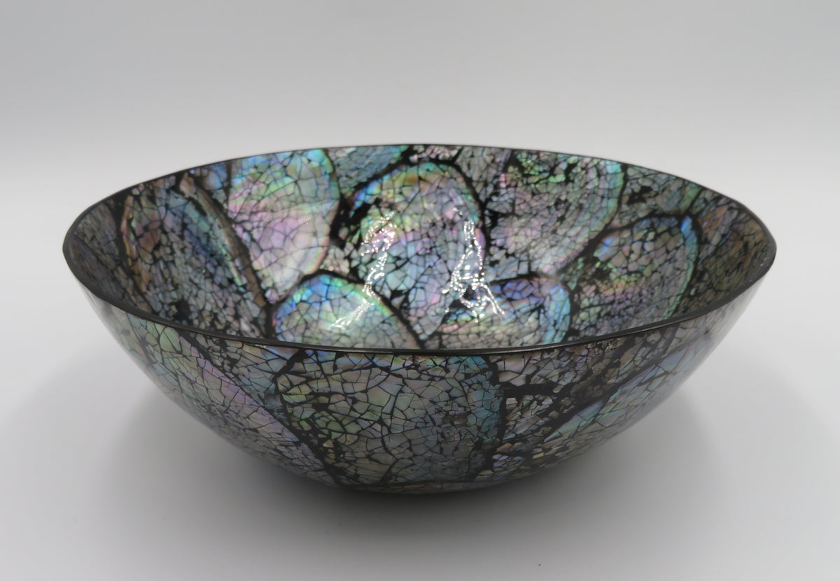 Bol decorativ din scoica Abalone 6.5x19 cm