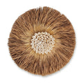 Decoratiune de perete din fibre si scoici naturale 23 cm