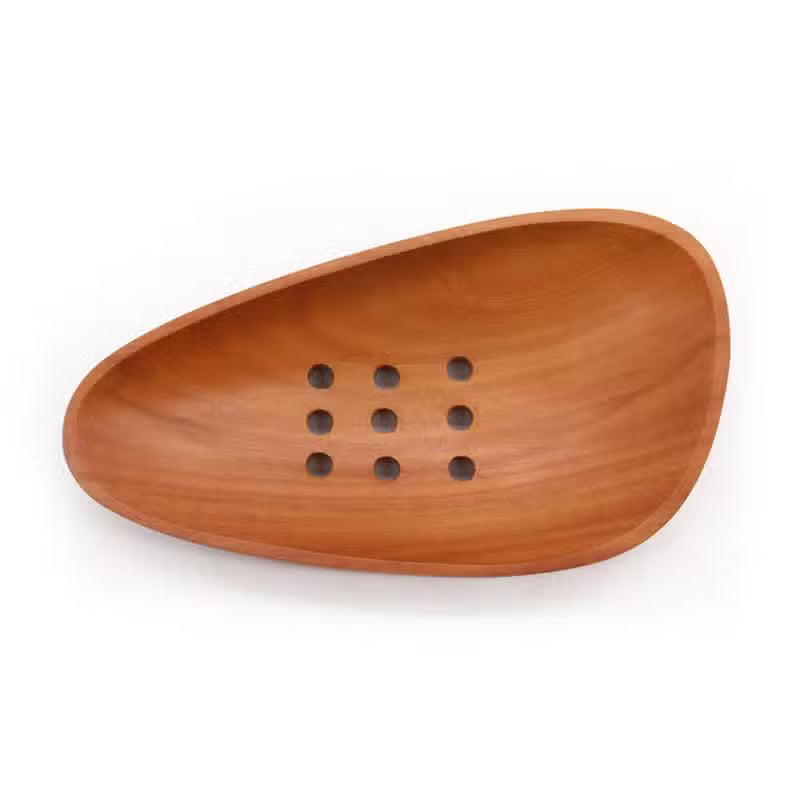 Sapuniera din lemn natural de Sapodilla 12x6 cm