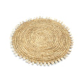 Suport de farfurie din rafie cu scoici naturale 23 cm
