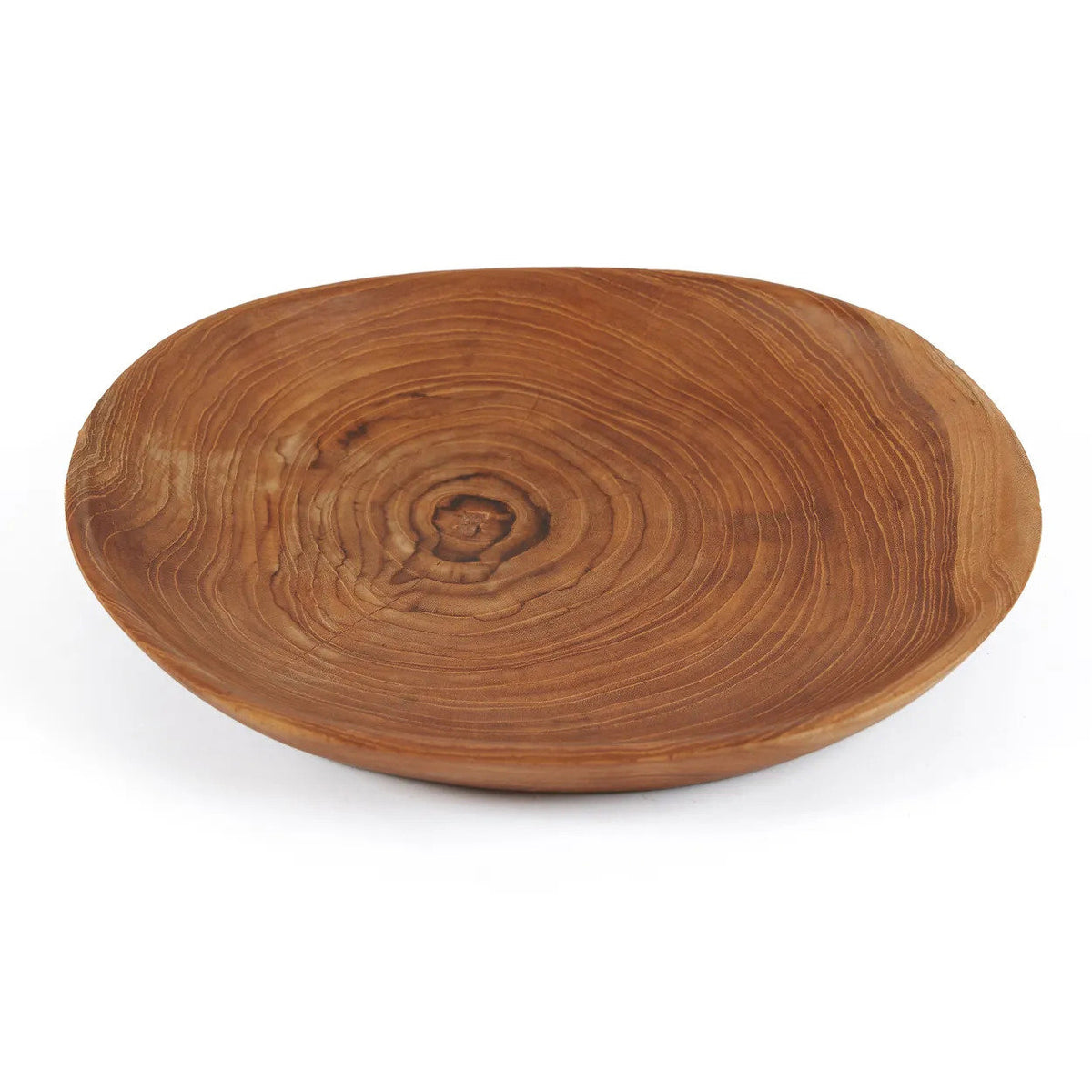 Platou din radacina de lemn de tec 25 cm