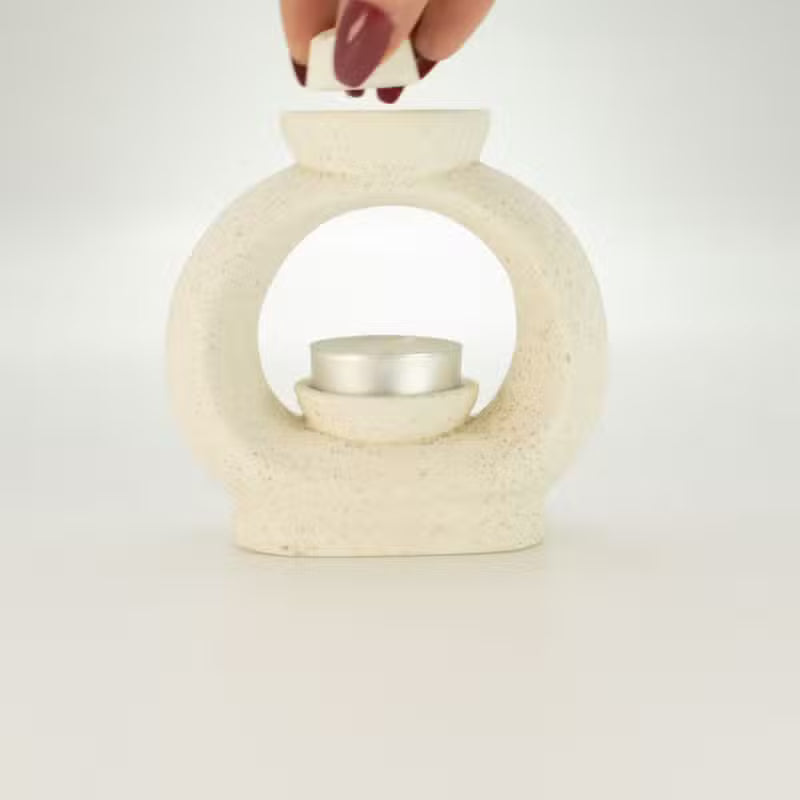 Difuzor crem pentru uleiuri si ceara 10.8x11 cm