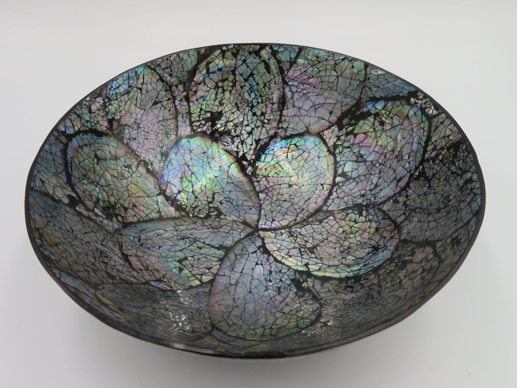Bol decorativ din scoica Abalone 6.5x19 cm