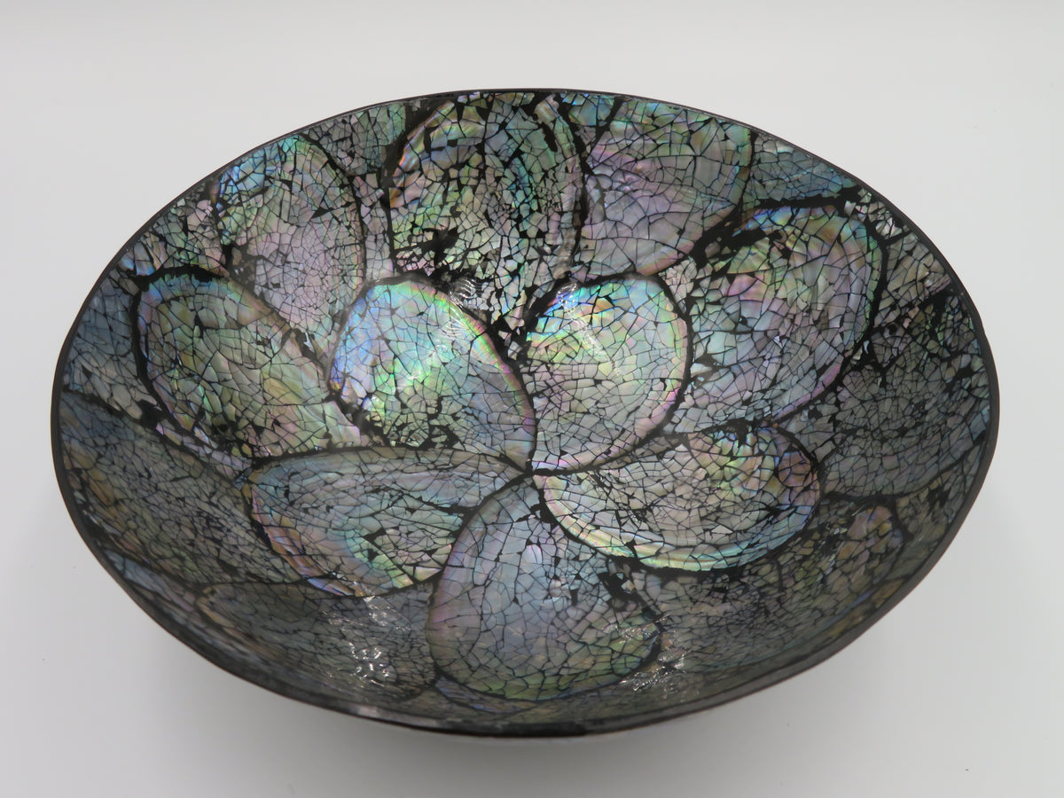 Bol decorativ din scoica Abalone 6.5x19 cm