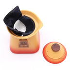 Set ceainic cu 3 cescute Orange Earth 10.5x13 cm