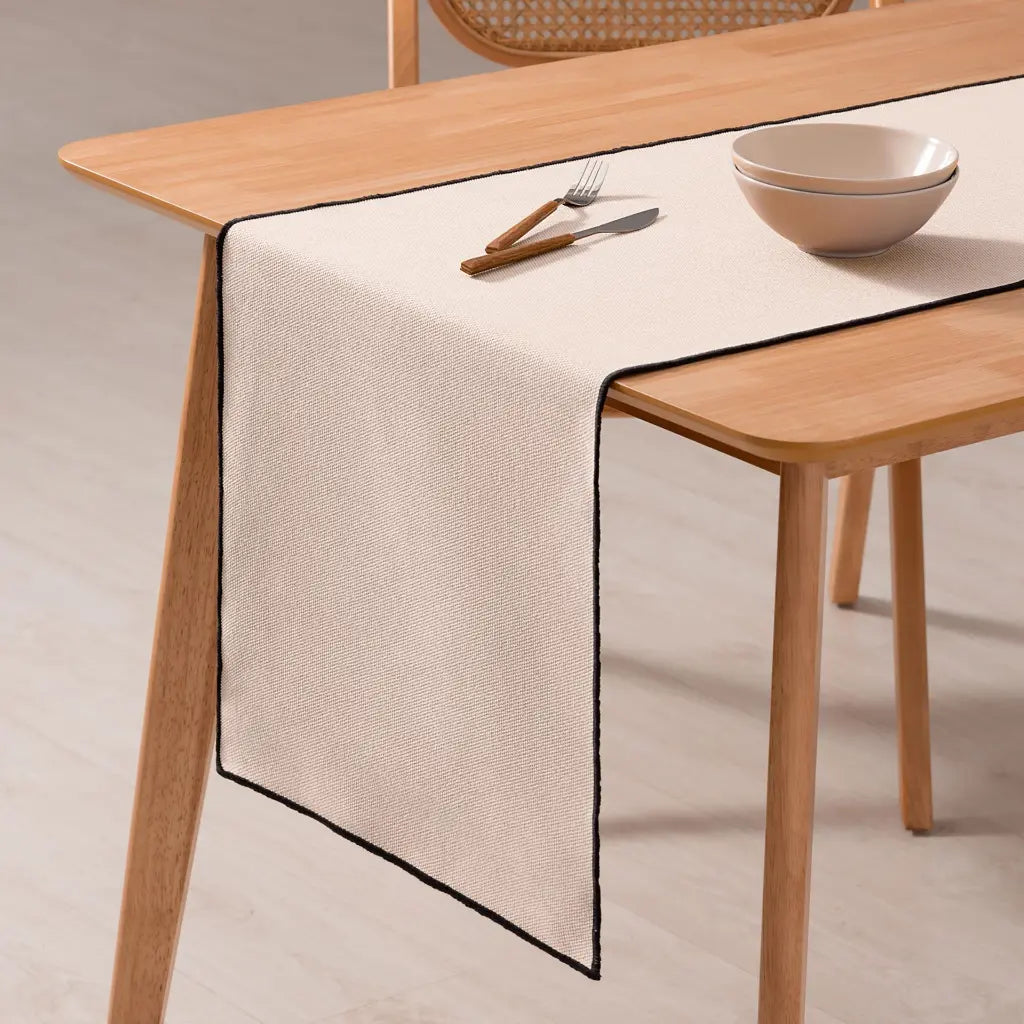 Traversa masa crem din bumbac 100% 45x150 cm
