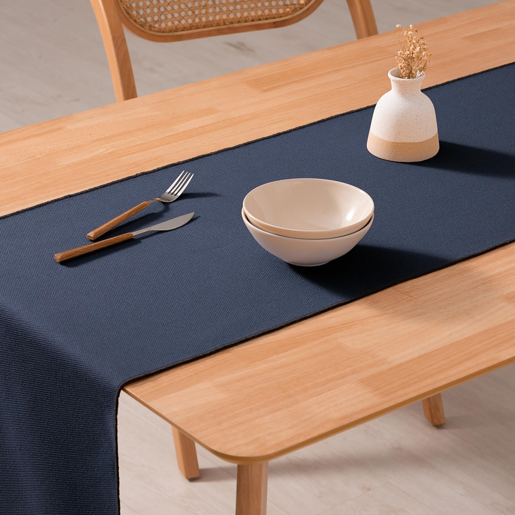 Traversa masa bleumarin din bumbac 100% 45x150 cm