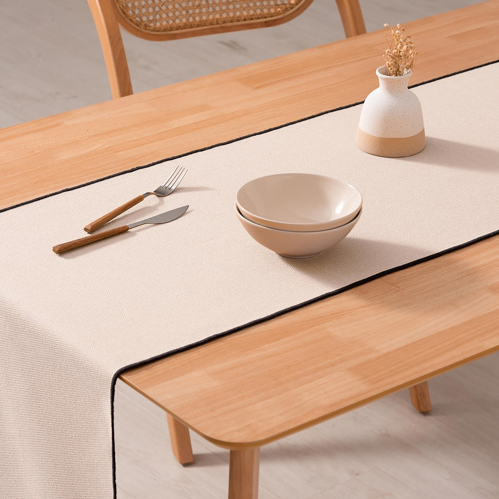 Traversa masa crem din bumbac 100% 45x150 cm