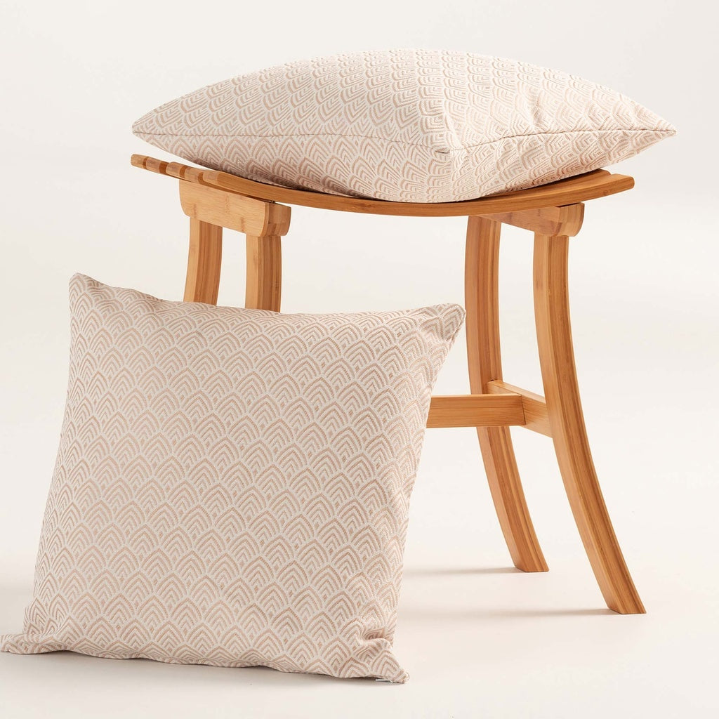Set 2 huse de perna bej arcade Triova 45x45 cm