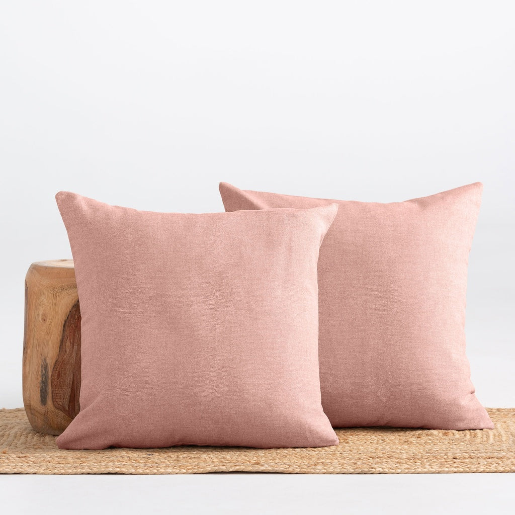 Set 2 huse de perna roz Indira 45x45 cm