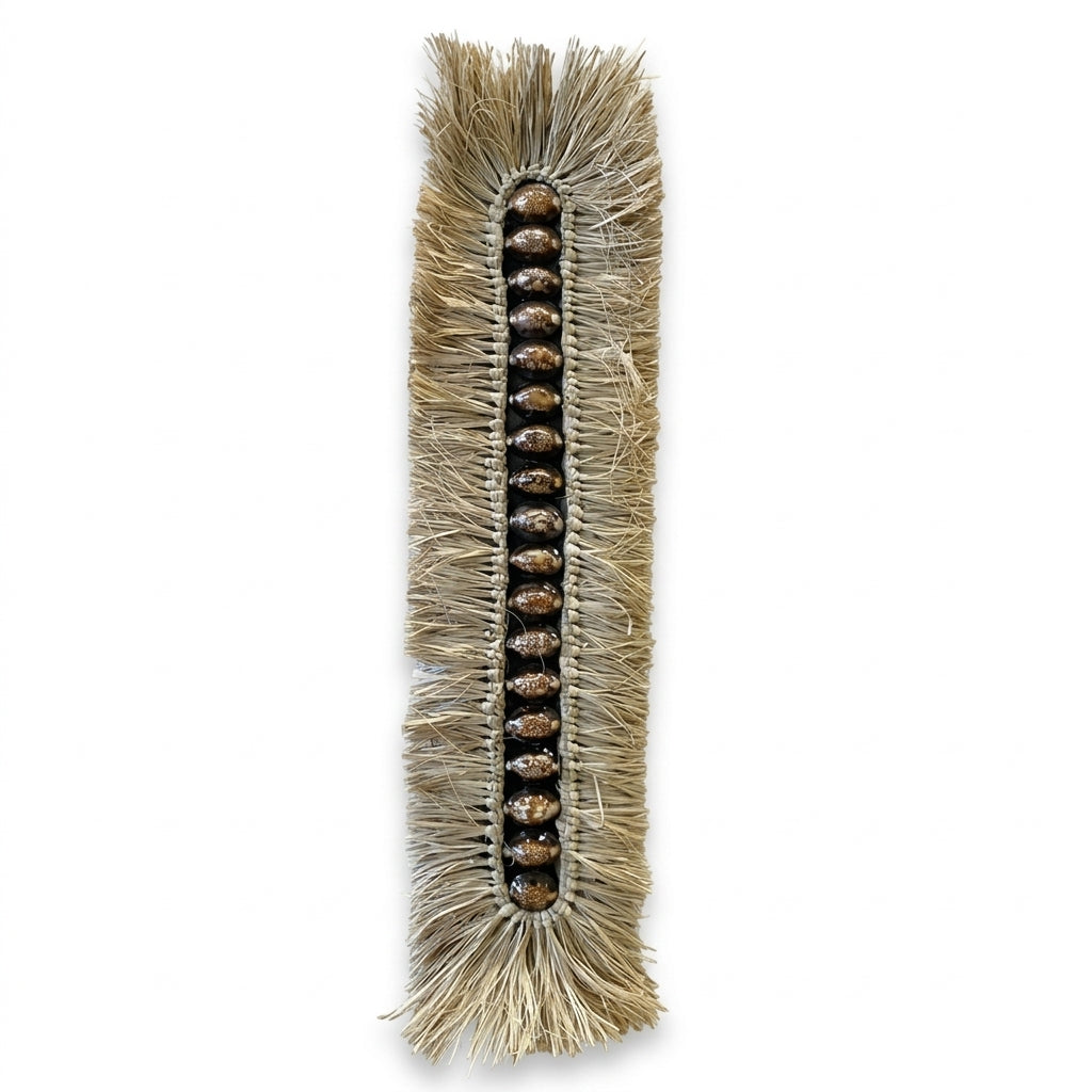 Decoratiune de perete din iarba de mare si scoici 60 cm