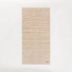 Set 4 prosoape de baie alb-bej din bumbac 100%