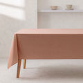Fata de masa caramiziu din bumbac 100% 140x140 cm