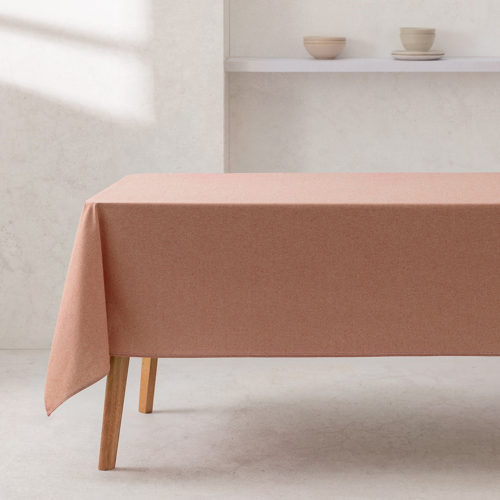 Fata de masa caramiziu din bumbac 100% 140x140 cm