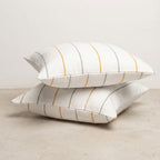 Set 2 huse de perna dungi acvamarin-auriu Trasblanc 45x45 cm