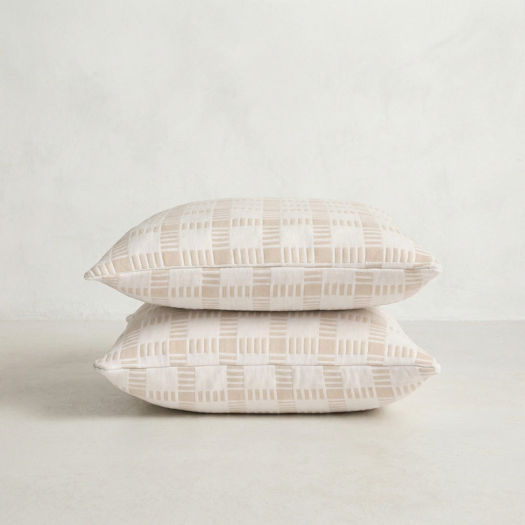 Set 2 huse de perna crem Hort 45x45 cm