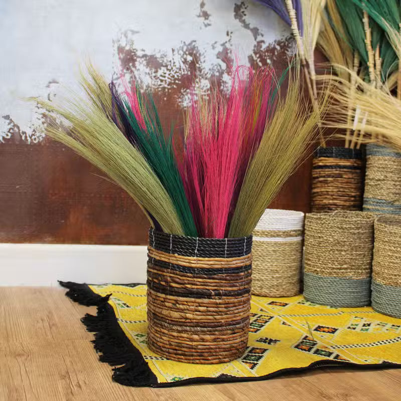 Set de patru maturici decorative din pampas 60x9 cm