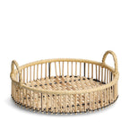 Tava rotunda din ratan 32x12.5 cm