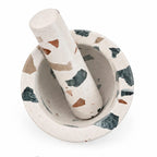 Mojar cu pistil terrazzo 12x9 cm