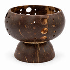 Suport pentru lumanare din nuca de cocos 12x14 cm