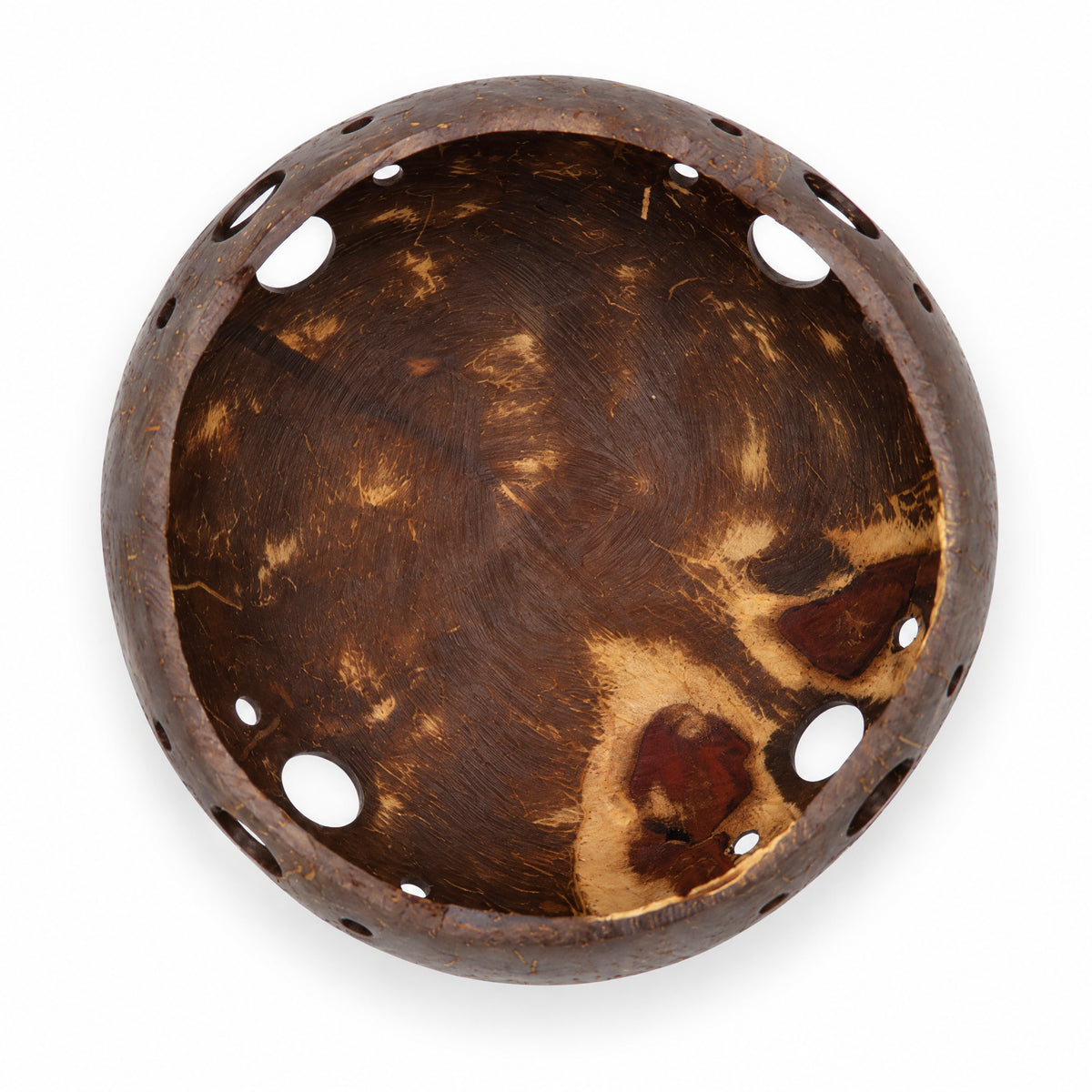 Suport pentru lumanare din nuca de cocos 12x14 cm