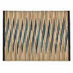 Suport de farfurie albastru din zambila de apa 47x35 cm