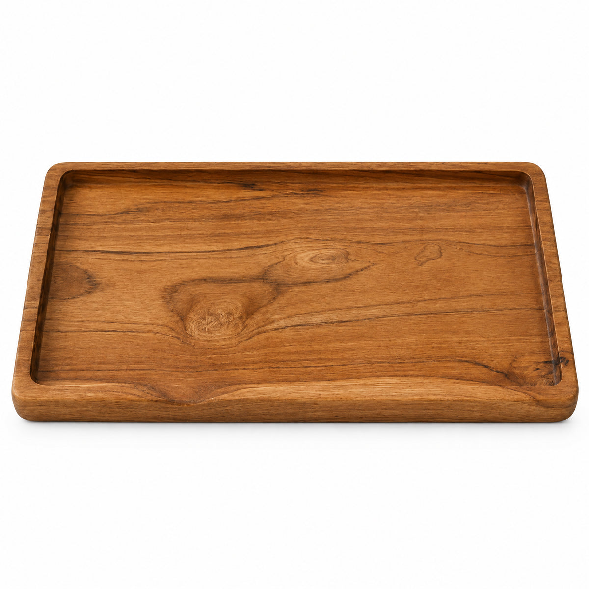 Tava dreptunghiulara din lemn de tec 23.5x13 cm
