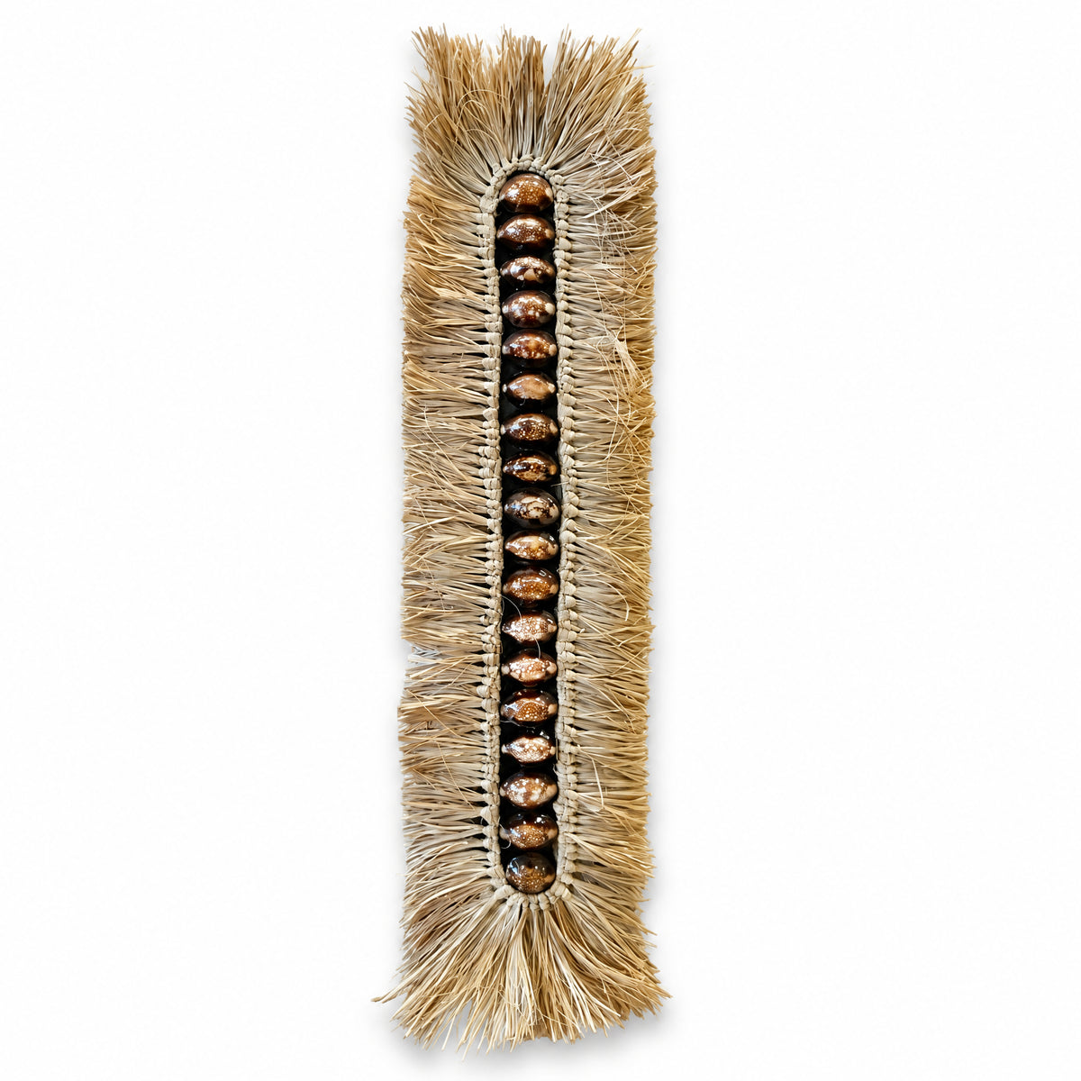 Decoratiune de perete din iarba de mare si scoici 60 cm