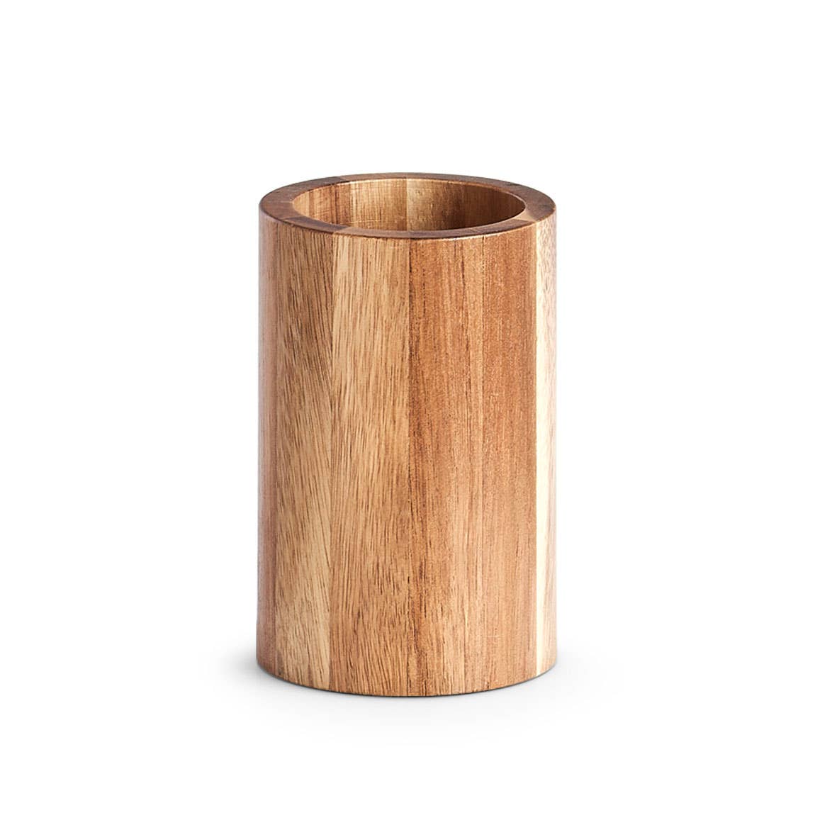 Pahar pentru periute de dinti din lemn de acacia 7x11 cm